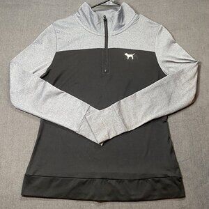 Victorias Secret Pink Womens SZ M Ultimate Quarter Zip Athletic Pullover